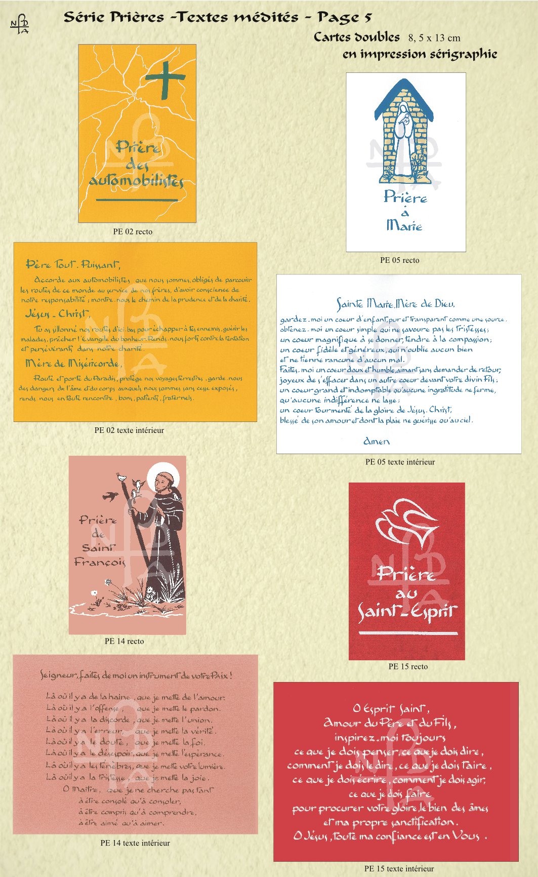 Abbaye Argentan Prières Textes médités page 5