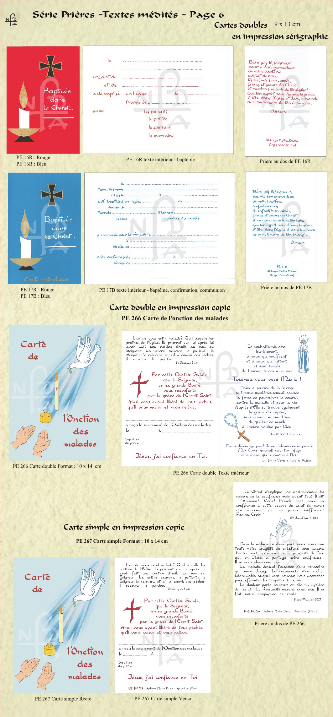 Abbaye Argentan Prières Textes médités page 6