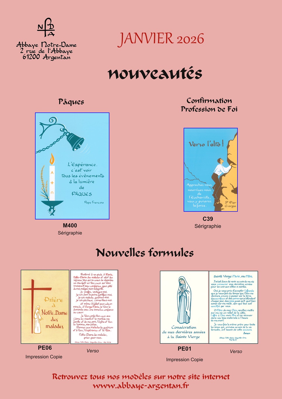 Abbaye Argentan Nouveautés